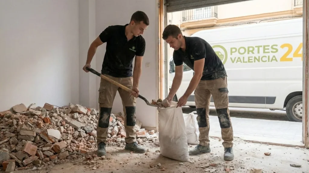 recogida de escombros a granel en valencia